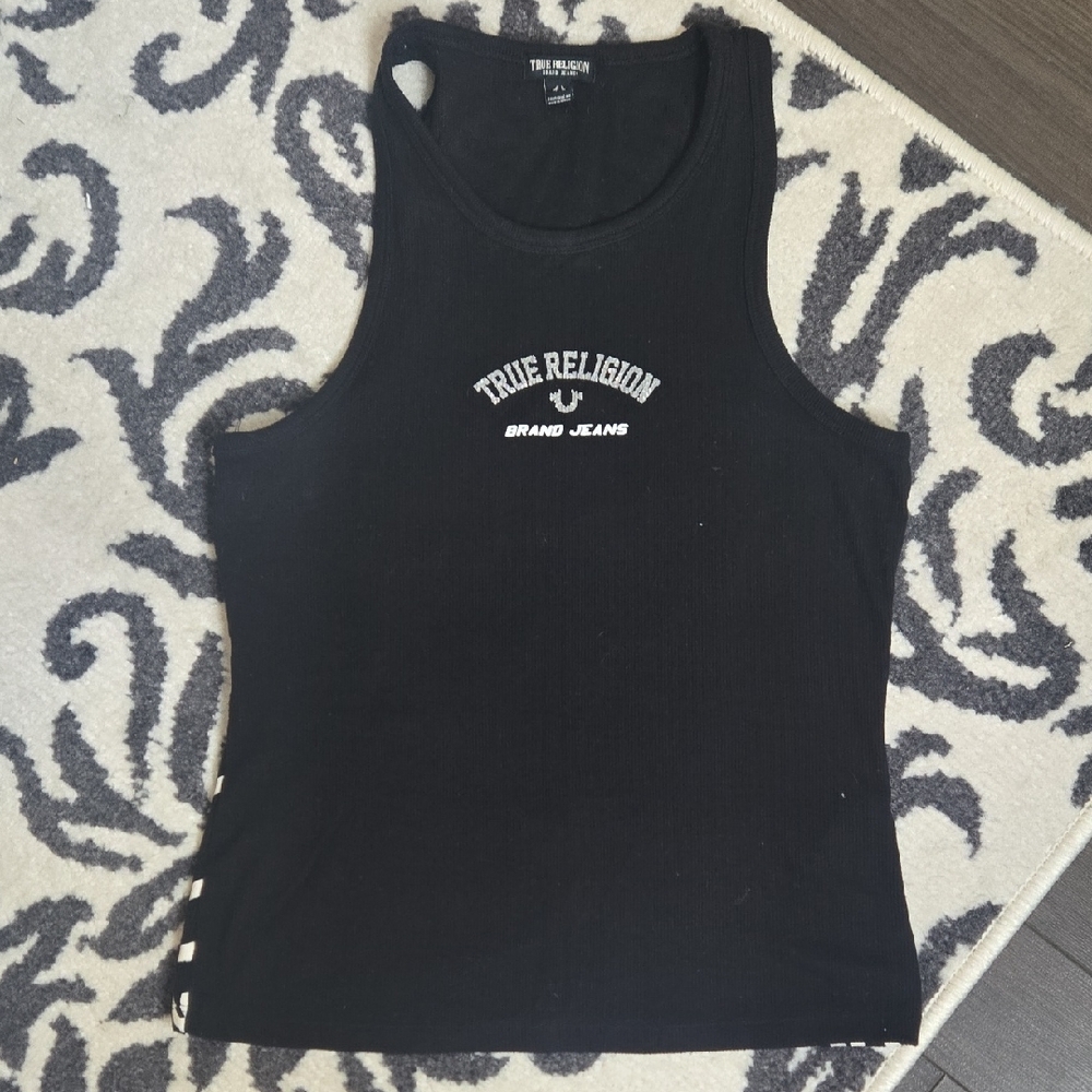 True Religion Black Sleeveless Top